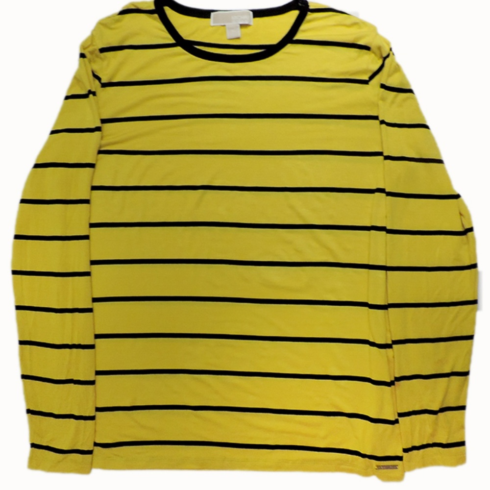 Yellow, Black Striped Long Sleeve - Michael Kors